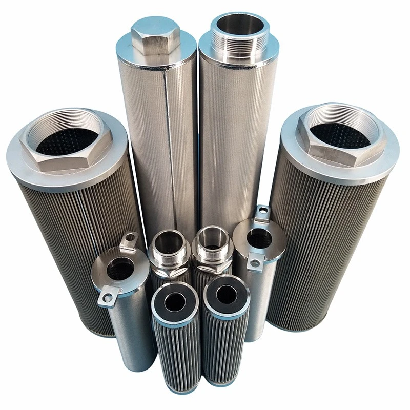 Stainless Steel Filter Element Filter Wholesale Wire Mesh Filter Element Industrial Chemical Industry Hydraulic Oil Pleated Filter Element